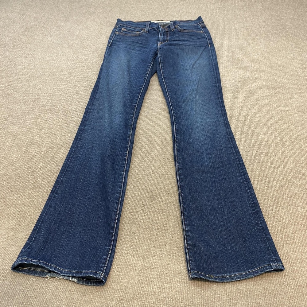 J‎ Brand Jeans Womens 25 Blue Med Wash Mid Rise Straight Leg Classic Denim Y2K